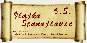 Vlajko Stanojlović vizit kartica